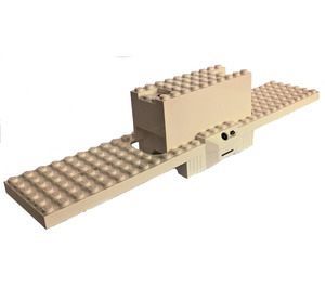 LEGO Weiß Zug Base 6 x 30 (9V RC) mit IR Receivers