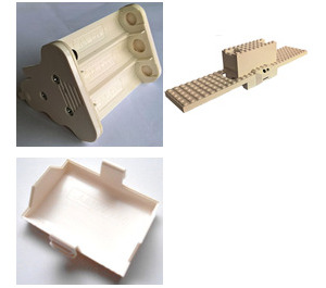 레고 하얀색 기차 기지 6 x 30 (9V RC) ~와 함께 IR Receivers Assembly (55454)