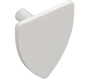 LEGO White Triangular Shield (Short) (3846)