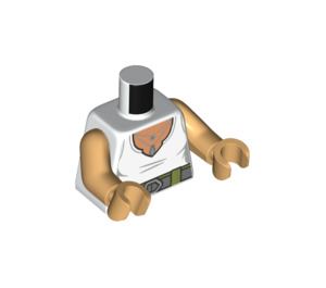 LEGO Weiß Trudy Chacon Minifig Torso (973 / 76382)