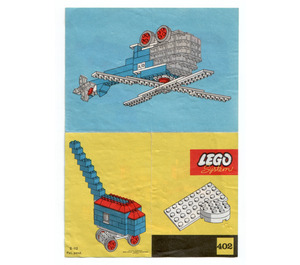 LEGO White Turntables Set 402-2 Instructions