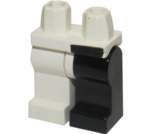 LEGO White Two-Face with Black Stripe Hips Minifigure Hips and Legs (3815 / 56568)