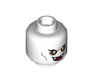 LEGO Weiß Vampire / Bob Oakley Minifigure Kopf (Einbau-Vollbolzen) (3626 / 22481)