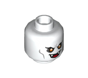 LEGO White Vampire / Bob Oakley Minifigure Head (Recessed Solid Stud) (3626 / 22481)