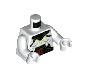 LEGO White VanByter No. 307 Minifig Torso (973 / 76382)