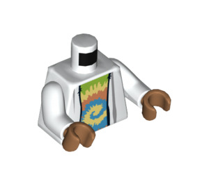LEGO White Vitruvius Minifig Torso (973 / 76382)
