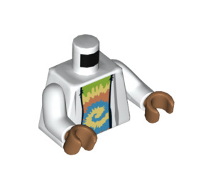 LEGO Wit Vitruvius Minifiguur Torso (973 / 76382)