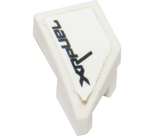 LEGO White Wedge 1 x 2 Left with 'XRFUEL' Sticker (29120)