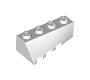 LEGO Blanc Pièce de monnaie 2 x 4 Sloped Droite (43720)