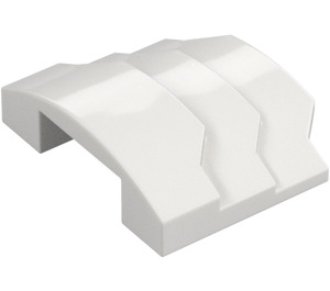 LEGO White Wedge 3 x 4 with Stepped Sides (66955)