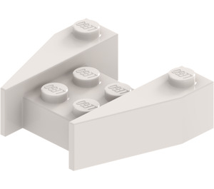 LEGO Bianco Cuneo 3 x 4 senza intagli per bottoncini (2399)