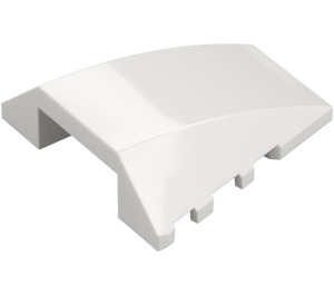 LEGO White Wedge 4 x 4 Triple Curved without Studs (47753)