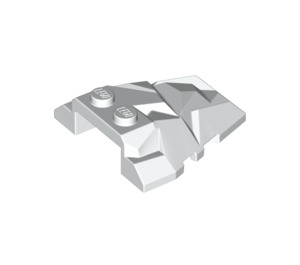 LEGO Weiß Keil 4 x 4 mit Jagged Angles (28625 / 64867)