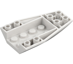 LEGO White Wedge 6 x 4 Triple Curved Inverted (43713)