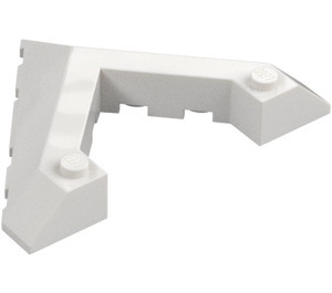 LEGO White Wedge 6 x 8 (45°) with Pointed Cutout (22390)