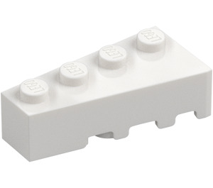 LEGO White Wedge Brick 2 x 4 Left (41768)