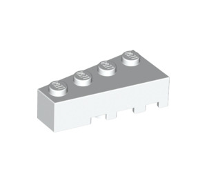 LEGO White Wedge Brick 2 x 4 Left (41768)