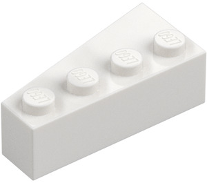 LEGO White Wedge Brick 2 x 4 Right (41767)