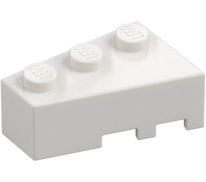 LEGO Hvit Kile Kloss 3 x 2 Venstre (6565)