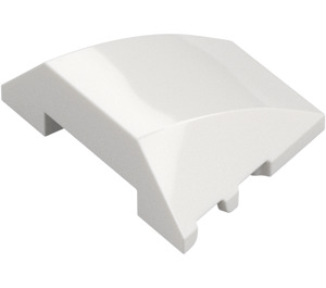 LEGO White Wedge Curved 3 x 4 Triple (64225)