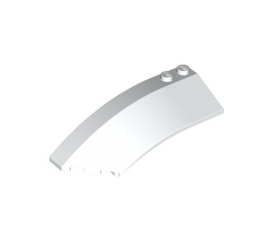 LEGO White Wedge Curved 3 x 8 x 2 Left (41750 / 42020)