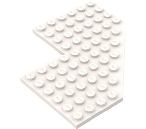 LEGO blanc Coin assiette 10 x 10 avec Coupé (2401)