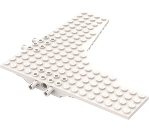 LEGO Weiß Keil Platte 16 x 16 mit Pins (42609)