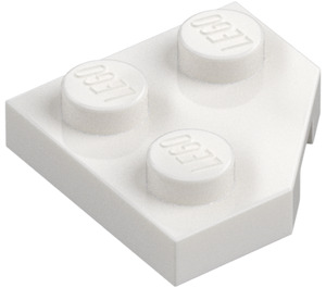 LEGO White Wedge Plate 2 x 2 Cut Corner (26601)