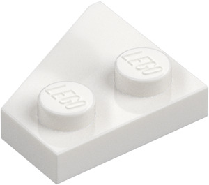 LEGO White Wedge Plate 2 x 2 Wing Right (24307)