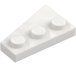 LEGO Bianco Cuneo Piastra 2 x 3 Ala Destra  (43722)