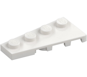 LEGO Bianco Cuneo Piastra 2 x 4 Ala Sinistra (41770)