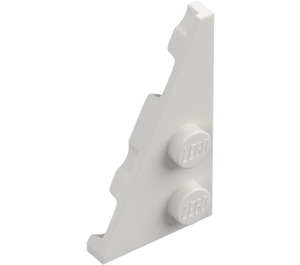 LEGO Hvit Kile Plate 2 x 4 Vinge Venstre (65429)