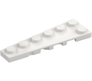 LEGO Valkoinen Kiila Levy 2 x 6 Vasen (78443)