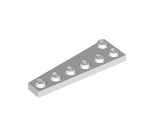 LEGO White Wedge Plate 2 x 6 Right (78444)