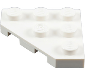 LEGO White Wedge Plate 3 x 3 Corner (2450)