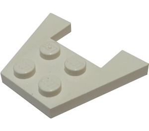 LEGO blanc Coin assiette 3 x 4 sans encoches pour tenons (4859)
