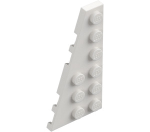 LEGO White Wedge Plate 3 x 6 Wing Left (54384)