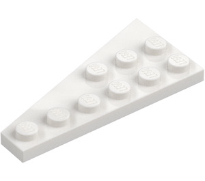 LEGO Wit Wig Plaat 3 x 6 Vleugel Rechts (54383)