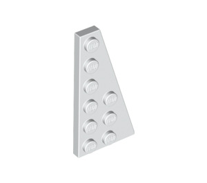 LEGO White Wedge Plate 3 x 6 Wing Right (54383)