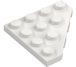 LEGO Hvit Kile Plate 4 x 4 Hjørne (30503)