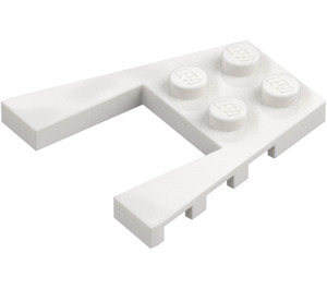 LEGO Wit Wig Plaat 4 x 4 met 2 x 2 Uitsparing (41822 / 43719)