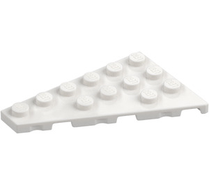 LEGO Valkoinen Kiila Levy 4 x 6 Siipi Vasen (48208)