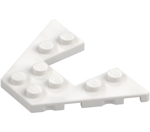 LEGO Blanc Pièce de monnaie assiette 4 x 6 avec 2 x 2 Coupé (29172 / 47407)