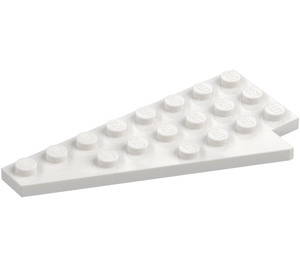 LEGO White Wedge Plate 4 x 8 Wing Left with Underside Stud Notch (3933 / 45174)