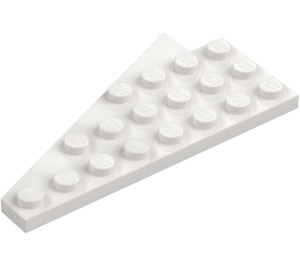 LEGO Bílá Klín Deska 4 x 8 Křídlo Pravá se spodním výřezem pro cvočky (3934 / 45175)