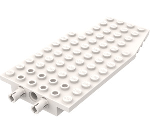 LEGO Weiß Keil Platte 6 x 12 x 1 mit 2 Rotatable Pins