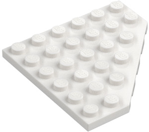 LEGO White Wedge Plate 6 x 6 Corner (6106)