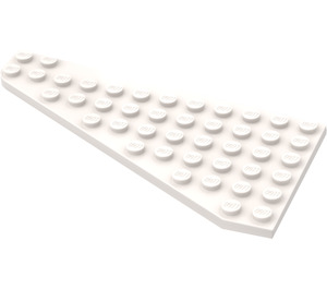 LEGO Biały Klin Talerz 7 x 12 Skrzydło Prawo (3585)