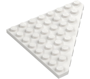 LEGO White Wedge Plate 8 x 8 Corner (30504)