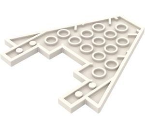 LEGO Wit Wig Plaat 8 x 8 met 3 x 4 Uitsparing (6104)